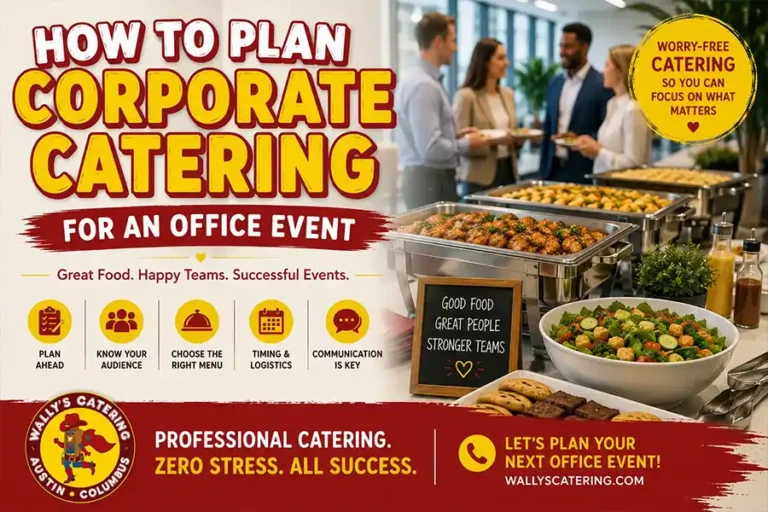 How to Plan Corporate Catering for an Office Event by Wally’s Catering